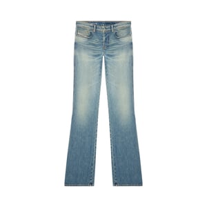 Diesel Herenjeans van denim met lage taille en rechte pijpen (Blauwe Denim)