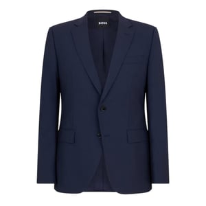 Boss Heren Colbert met Revers (Blauw)