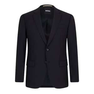 Boss Heren Colbert met Revers (Zwart)