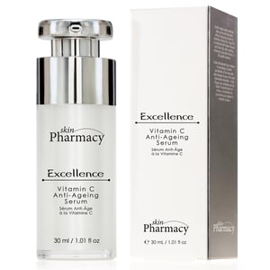 skinPharmacy Excellence Vitamin C Anti-Ageing Serum 30ml for Acne, Blemishes, Large Pores, Brightening