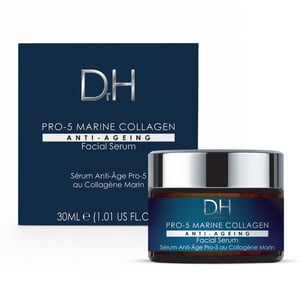 Dr H Pro-5 Marine Collagen Anti-Ageing Facial Serum 30ml for Loss of Firmness, Fine Lines, Wrinkles