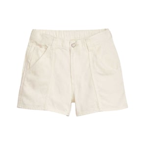 Levis Denim-carpenter-shorts voor dames (Wit)
