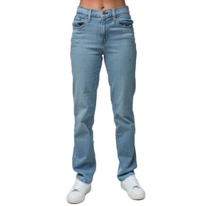 Levis Dammjeans 724 i bomull med hög midja (Ljusblå)