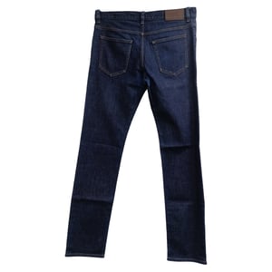 Prada Mid-Waist Slim-Fit Jeans in Blue Cotton Denim