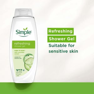 Simple Shower Gel & Shower Cream 675ml Multipack 12 Bottles