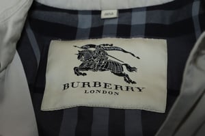 Burberry Gabardine Harrington Jacket in Beige Cotton