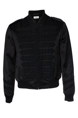 Saint Laurent, Military officer bomber in satin