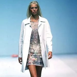 Roberto Cavalli lange leren jas - jaren 2000