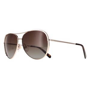 Marc Jacobs Aviator Womens Gold Brown Brown Gradient Polarized MARC 686/S
