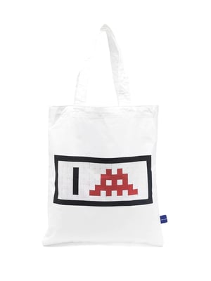 Space Invaders-logotyp Shoppingväska