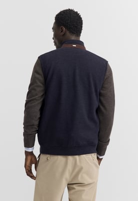 Bugatti Herren Vest: gewatteerd vest van katoenmix