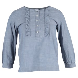 A.P.C. Cleo-blus i blå bomull