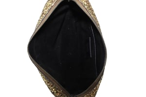 Anya Hindmarch Twinkle Clutch in Gold Glitter