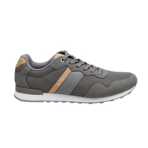 Ben Sherman Platte sneakers met logo voor heren (Grijs/Bruin)
