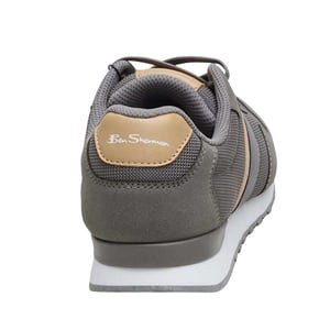 Ben Sherman Platte sneakers met logo voor heren (Grijs/Bruin)