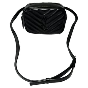 Saint Laurent Lou Belt Bag in Black Calf Leather