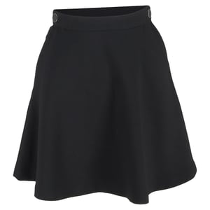 Sandro A-lijn minirok in zwart polyester