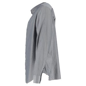 Giorgio Armani Diagonal Striped Long Sleeve Shirt in Grey Cotton