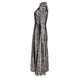 Lanvin maxi-jurk met mozaïekprint in veelkleurige viscose