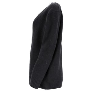 Acne Studios V-ringad kofta med knappar i svart ull