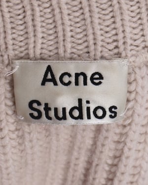 Acne Studios Stickad Tröja i Ecru Ull