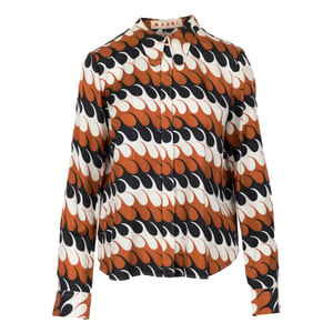 Marni shirt met golfpatroon - jaren 2010