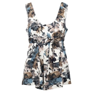 Marni top met bloemenprint en riem - jaren 2010