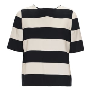 Lanvin top met zwarte en witte strepen - jaren 2010