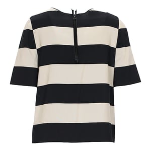 Lanvin top met zwarte en witte strepen - jaren 2010