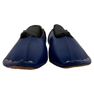 Marni Studded Ballerina Flats in Blue Leather