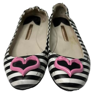 Sophia Webster Miami Striped Ballet Flats in Multicolor Leather