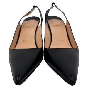 Christian Louboutin Kate 55 Slingback Pumps in Black Leather