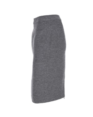 Lanvin kokerrok van grijze wol