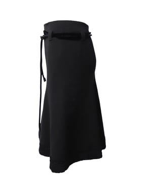 Emporio Armani winterrok met ceintuur van zwarte wol.