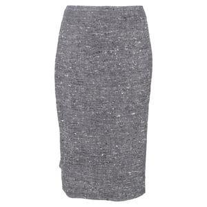 Max Mara tweed midi-kokerrok in grijze wol