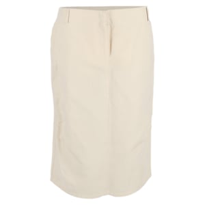 Max Mara midi-rok in crèmekleurig linnen