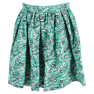 Miu Miu minirokje met pijlprint in veelkleurige nylon