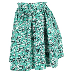 Miu Miu minirokje met pijlprint in veelkleurige nylon