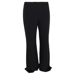 Michael Kors flared broek met hoge taille in zwart polyester