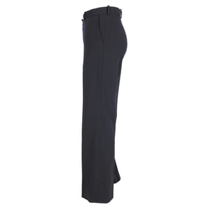 Lanvin rechte broek van wol in marineblauw.