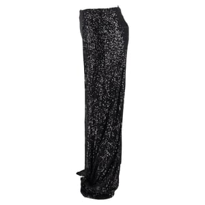 Tom Ford broek met pailletten en wijde pijpen in zwart polyester