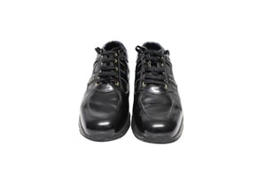Hogan Interactive sneakers met studs in zwart lakleer