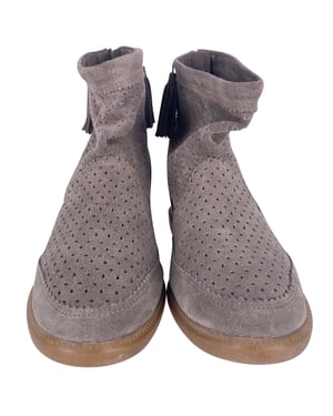 Isabel Marant Velvet Stainer Basket Boots i grå mocka