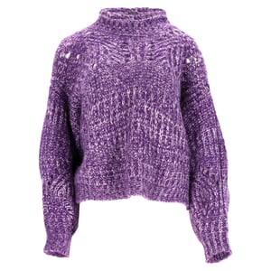 Isabel Marant Jarren Turtleneck-tröja i lila mohair