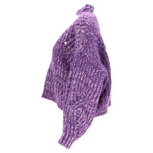 Isabel Marant Jarren Turtleneck-tröja i lila mohair
