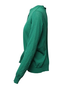 Marni vest met knoopsluiting in groene katoen