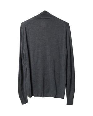 Acne Studios Collared Buttondown Cardigan in Grey Wool