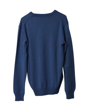 Dolce & Gabbana V-neck Jumper in Blue Cashmere