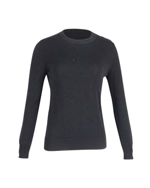 Givenchy trui met ronde hals in zwart katoen