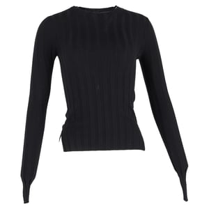 Acne Studios Ribbad Tröja i Svart Ull